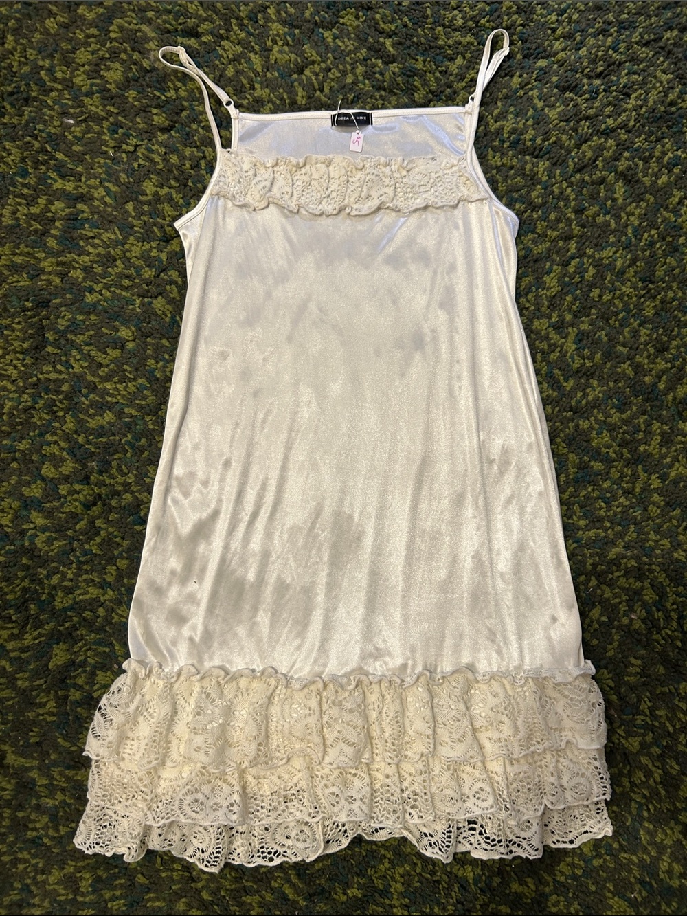 Japanese Brand Cream Lace Slip Dress
